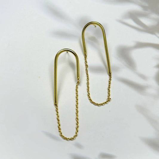 Brijja Brass Earrings (Anti Tarnish) Ekha