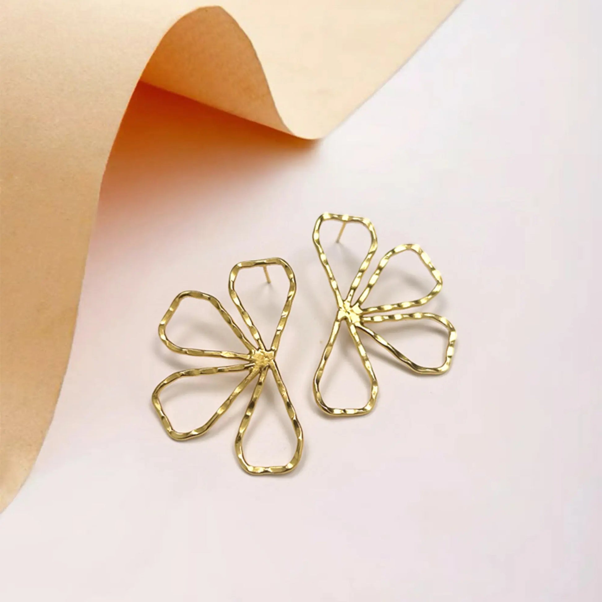 Phool Brass Earring (Anti Tarnish) Ekha