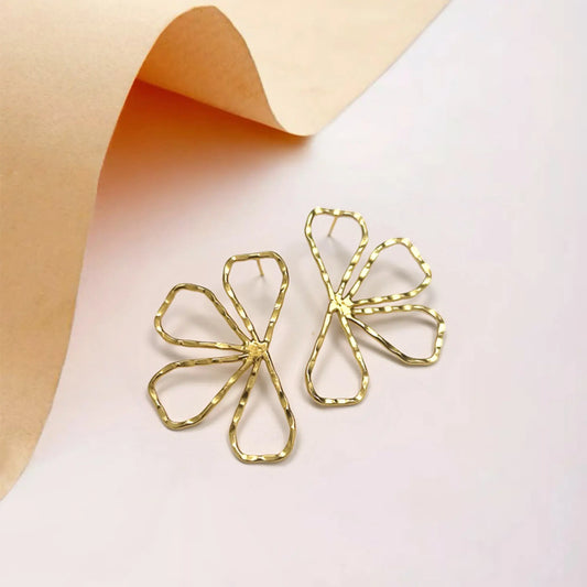 Phool Brass Earring (Anti Tarnish) Ekha