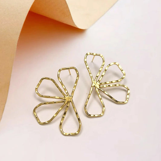 Phool Brass Earring (Anti Tarnish) Ekha
