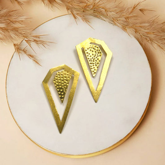Jhilmil Brass Earrings (Anti Tarnish) Ekha