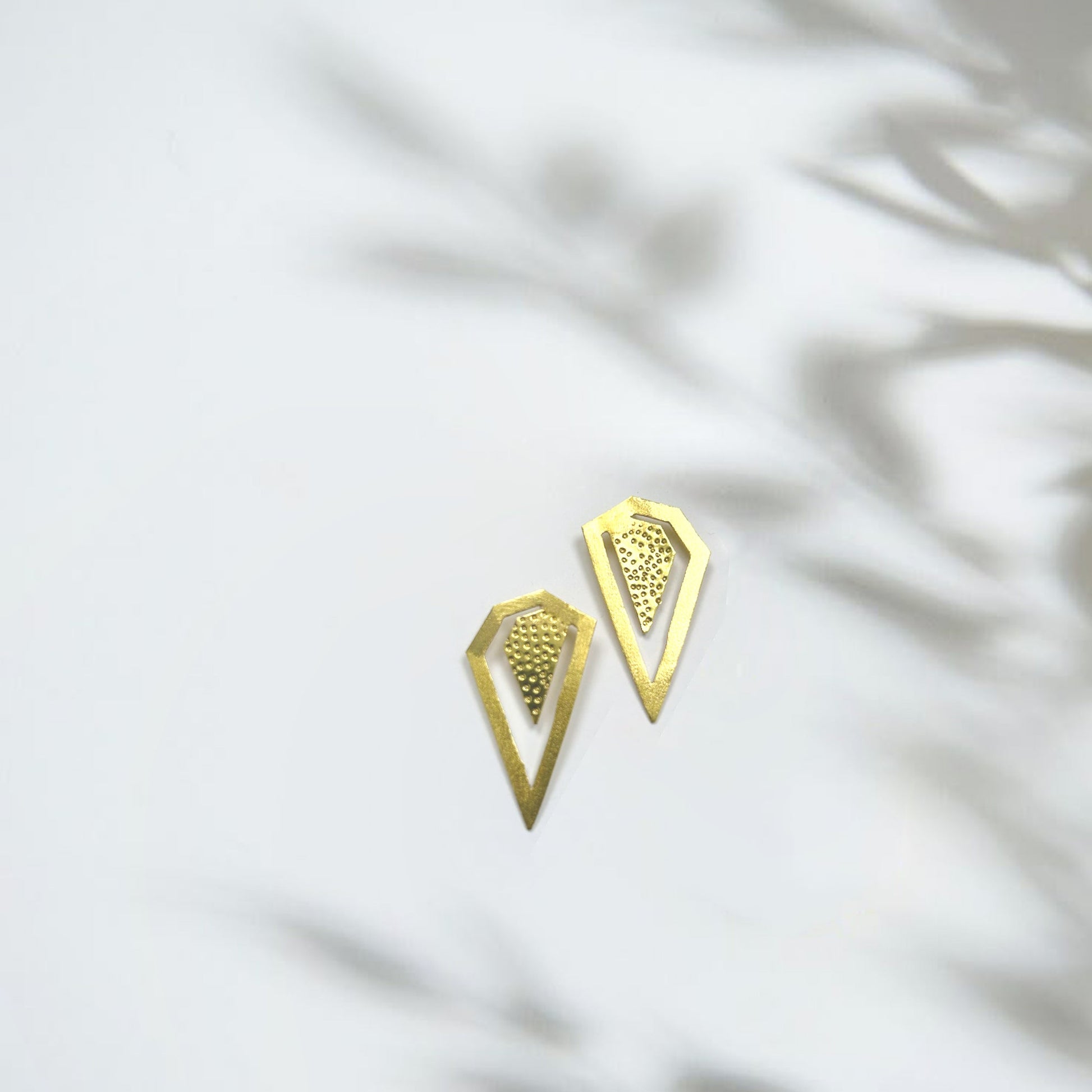 Jhilmil Brass Earrings (Anti Tarnish) Ekha