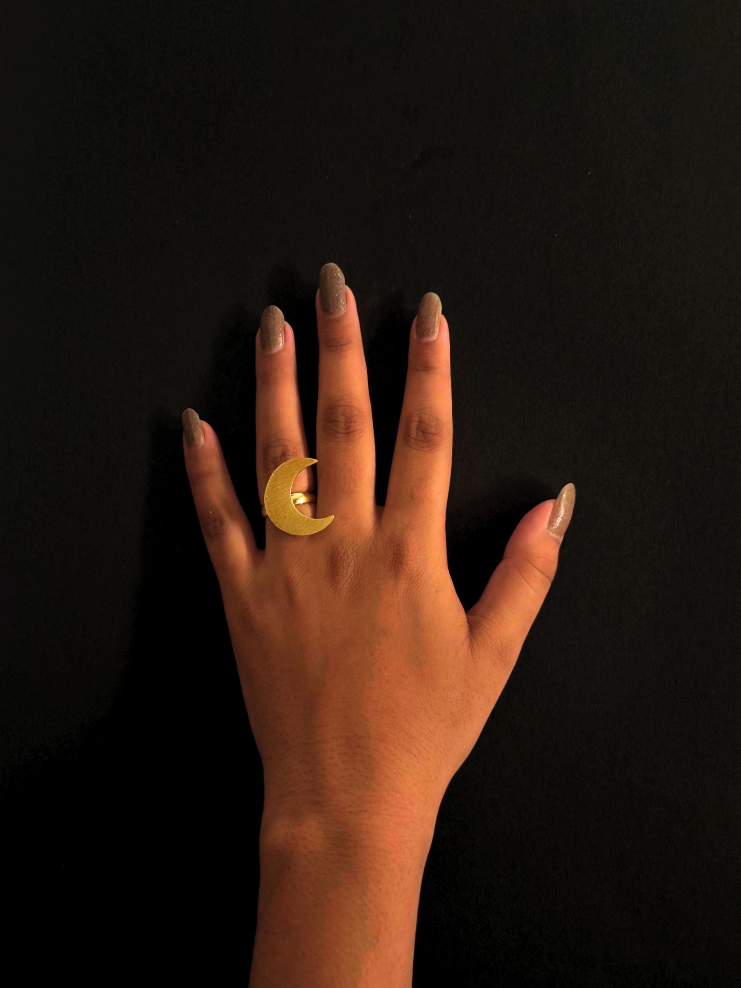 Chandrama brass (Anti Tarnish)  Adjustable Rings Ekha