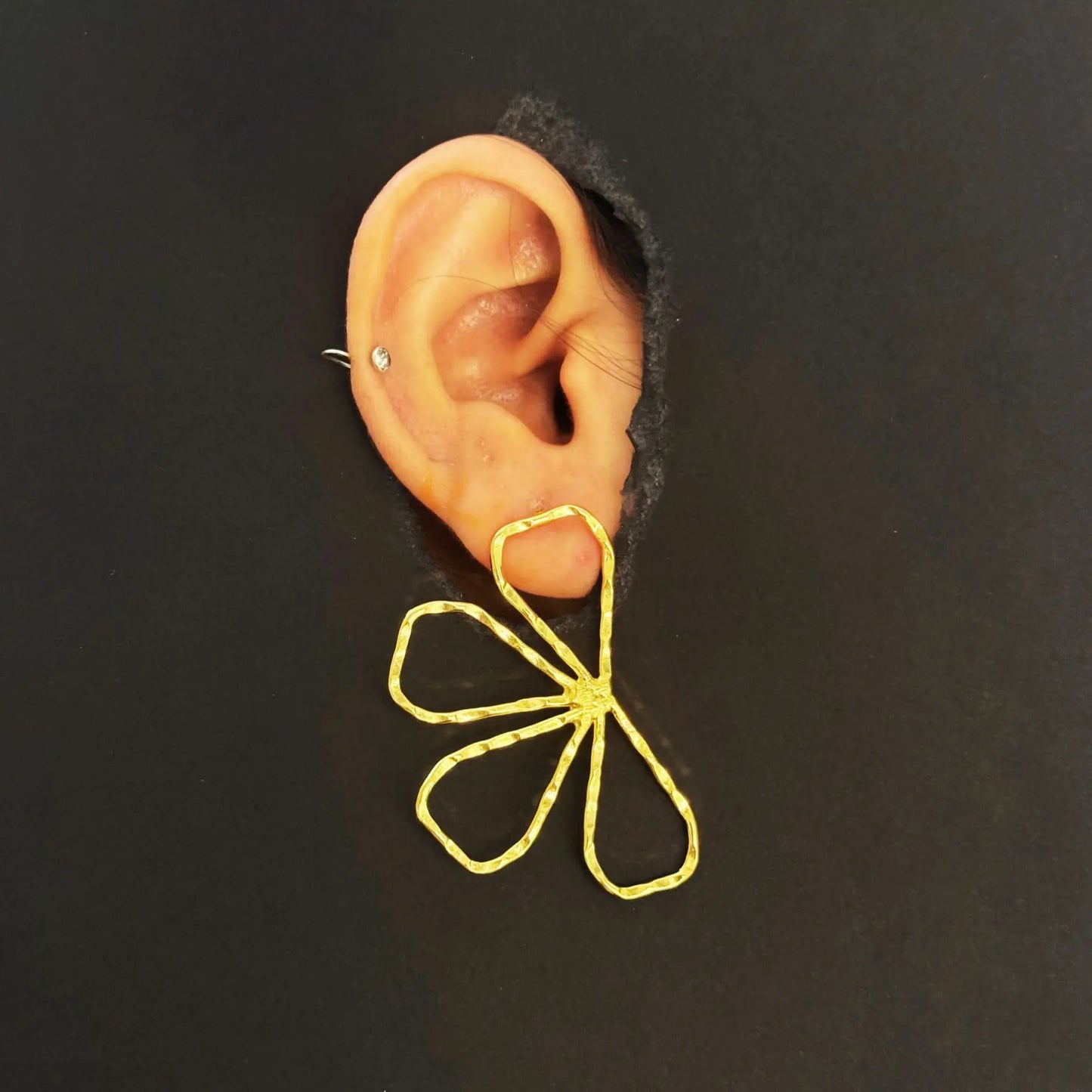 Phool Brass Earring (Anti Tarnish) Ekha