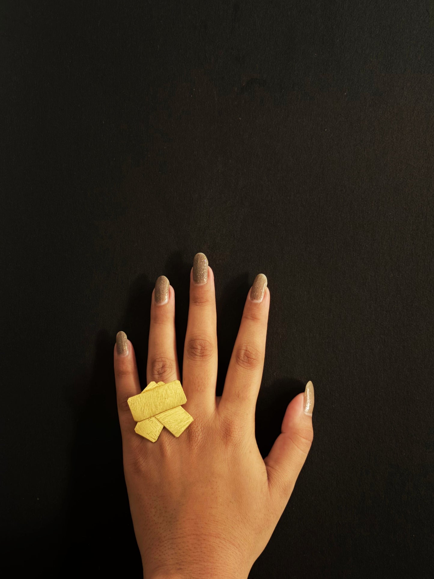 Nirakar Brass (Anti Tarnish) Adjustable Rings Ekha