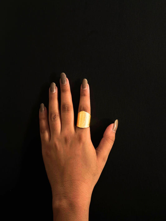 Rooh Brass (Anti Tarnish) Adjustable Rings Ekha