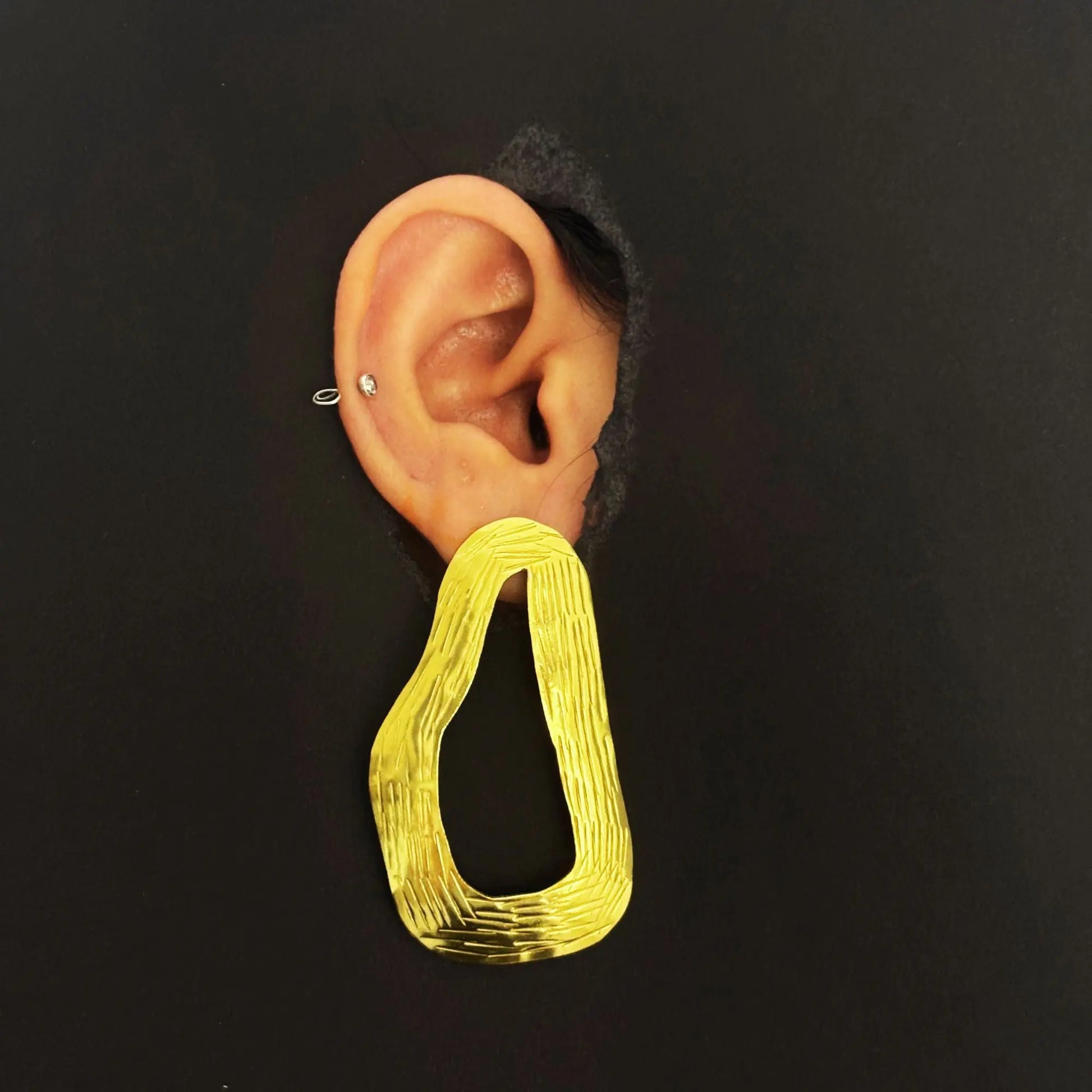 Jhalak Brass Earrings (Anti Tarnish) Ekha